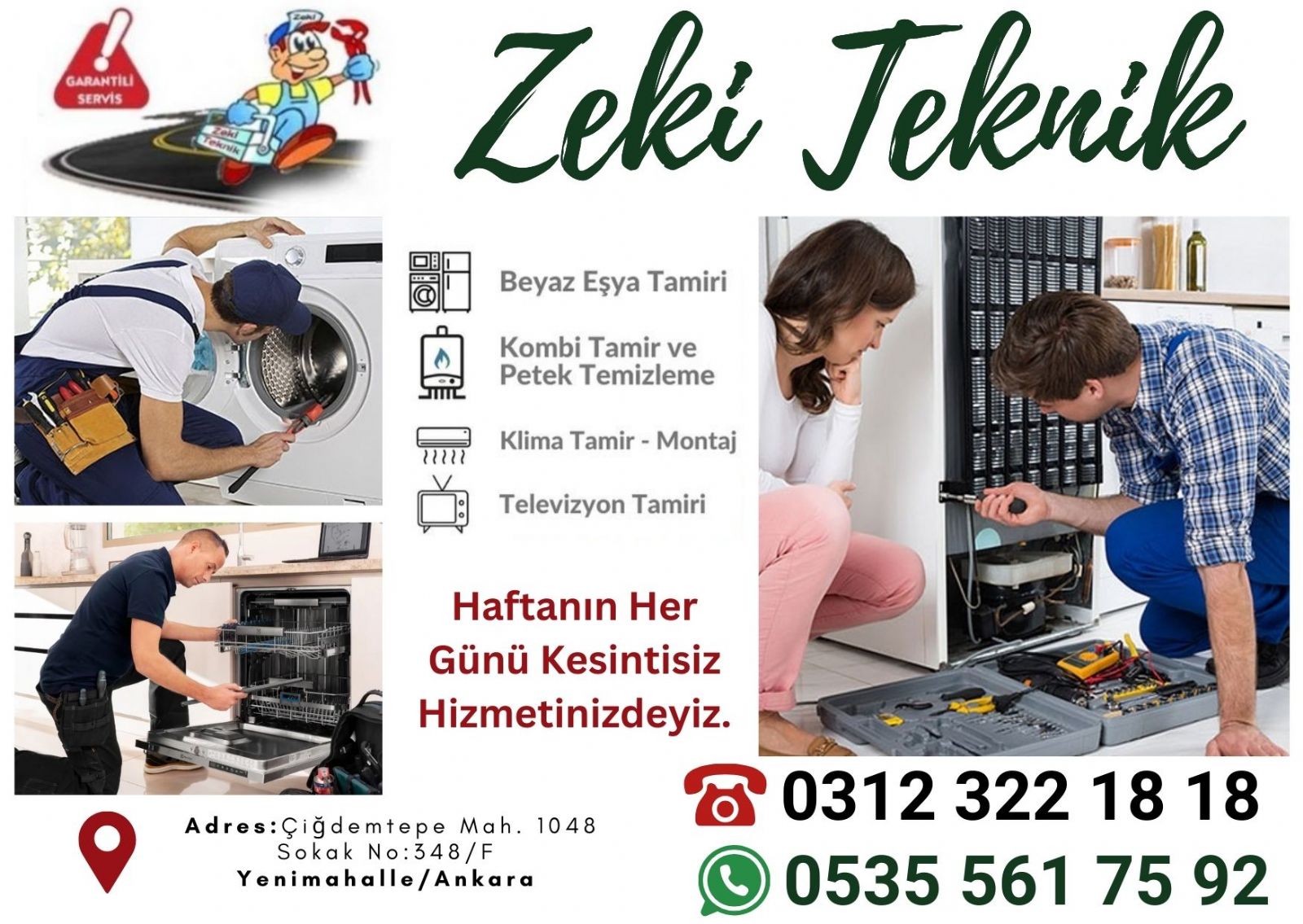 Şentepe Beyaz Eşya Servisi